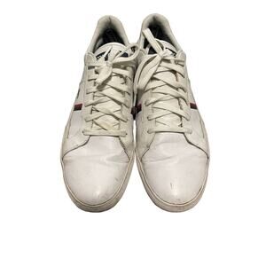 Lacoste Men's Europa Leather White Sneakers Sz 15
